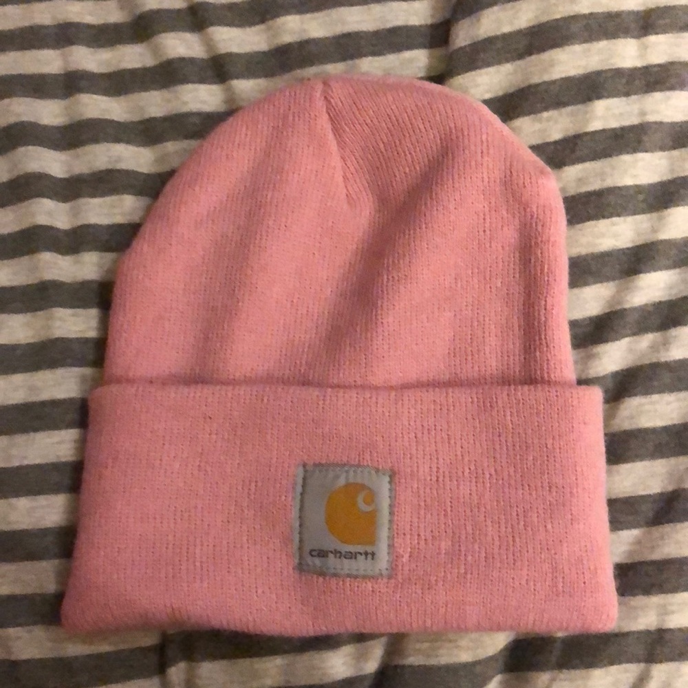 Pink carhartt women’s beanie